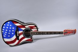 Ovation 2006 Model C759LX Custom Legend 12 String US Stars & Stripes Flag Design Ovation 2006 Model C759LX Custom Legend 12 String US Stars & Stripes Flag Design