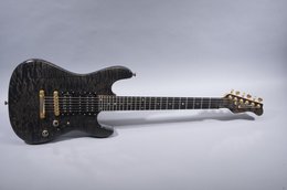 Valley Arts 1992 Custom Pro USA Interlock Neck Trans Black Valley Arts 1992 Custom Pro USA Interlock Neck Trans Black