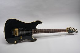 Pensa-Suhr 1988 Flat Top Strat MK Custom Glossy Black w/Matching Headstock & Seymour Duncan Pickups Pensa-Suhr 1988 Flat Top Strat MK Custom Glossy Black w/Matching Headstock & Seymour Duncan Pickups