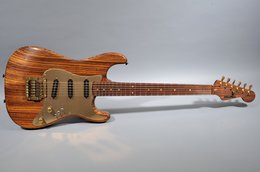 Schecter 1978 Stratocaster Hardtail Zebrawood w/Pau Ferro Neck Schecter 1978 Stratocaster Hardtail Zebrawood w/Pau Ferro Neck