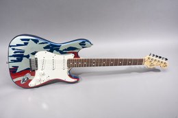 Fender 1994 Stratocaster 40th Anniversary Aluminum Stars & Stripes US Flag Design Fender 1994 Stratocaster 40th Anniversary Aluminum Stars & Stripes US Flag Design