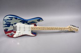 Fender 1994 Stratocaster 40th Anniversary Aluminum US Stars & Stripes Flag Design w/ All Maple Neck Fender 1994 Stratocaster 40th Anniversary Aluminum US Stars & Stripes Flag Design w/ All Maple Neck