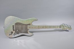 Fender 1994 Stratocaster NAMM Show '94 Silver Sparkle Prismatic Holoflake Fender 1994 Stratocaster NAMM Show '94 Silver Sparkle Prismatic Holoflake