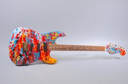 Fender 1995 Stratocaster Colorcaster #1 Painted by N. Beras ©2015 Fender 1995 Stratocaster Colorcaster #1 Painted by N. Beras ©2015