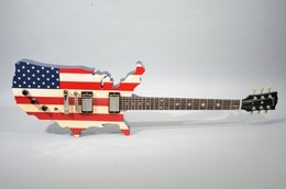 Gibson 2001 USA Map US Flag 9/11 Tribute w/Blue Back Gibson 2001 USA Map US Flag 9/11 Tribute w/Blue Back