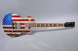Gibson 2001 Les Paul Classic US Flag Sparkle 9/11 Tribute w/Natural Back Gibson 2001 Les Paul Classic US Flag Sparkle 9/11 Tribute w/Natural Back
