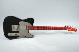 Schecter 1982 Telecaster Glossy Black w/Red Stained Maple Neck Schecter 1982 Telecaster Glossy Black w/Red Stained Maple Neck