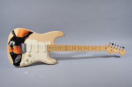 Fender 1989 Stratocaster “Leather Ass” Painted by Pamelina H. Fender 1989 Stratocaster “Leather Ass” Painted by Pamelina H.