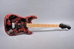 Fender 1994 Stratocaster Aluminum Red Splatter Fender 1994 Stratocaster Aluminum Red Splatter