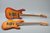Tom Anderson 1990 Gran Am Cherry & Honey Burst Twin Sisters w/Matching Headstocks