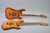 Tom Anderson 1990 Gran Am Cherry & Honey Burst Twin Sisters w/Matching Headstocks