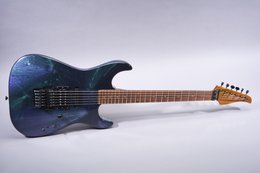 Pensa-Suhr 1987 Flat Top Strat Space Ace Violet & Green Splatter